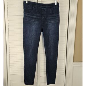 Spanx Womens Blue‎ Jeanish Ankle Leggings Large